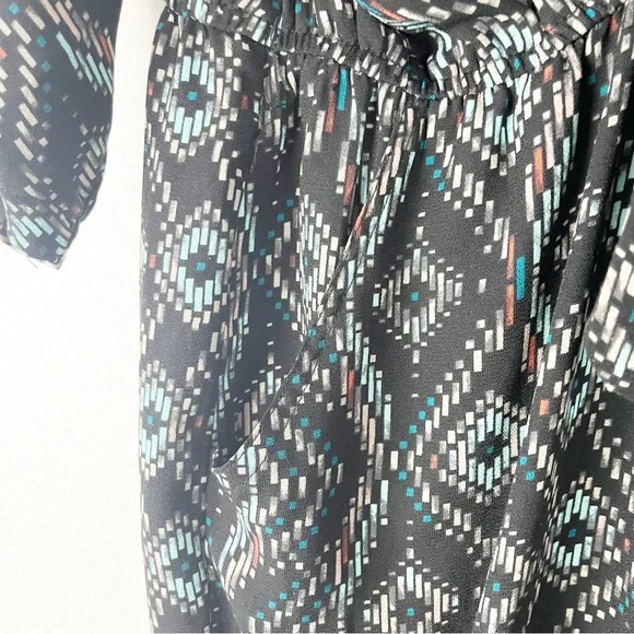 ANTHROPOLOGIE Elevenses Dacey Belted Waist Long Sleeves Tapered Leg Jumpsuit - Picture 8 of 8